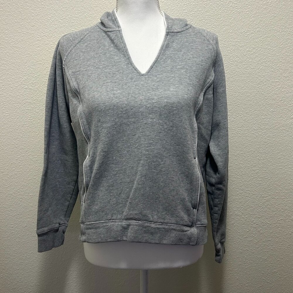 Ativa gray cropped v-neck hoodie, woman's medium